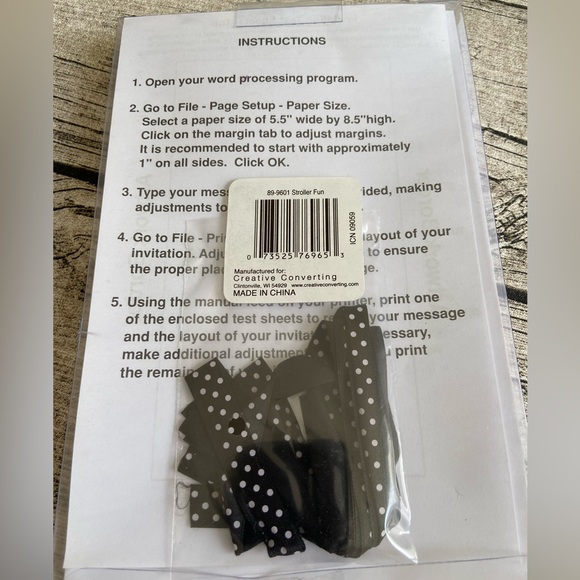 NEW in box. Box of 10 printable invitations + 10 envelopes. - Picture 3 of 5